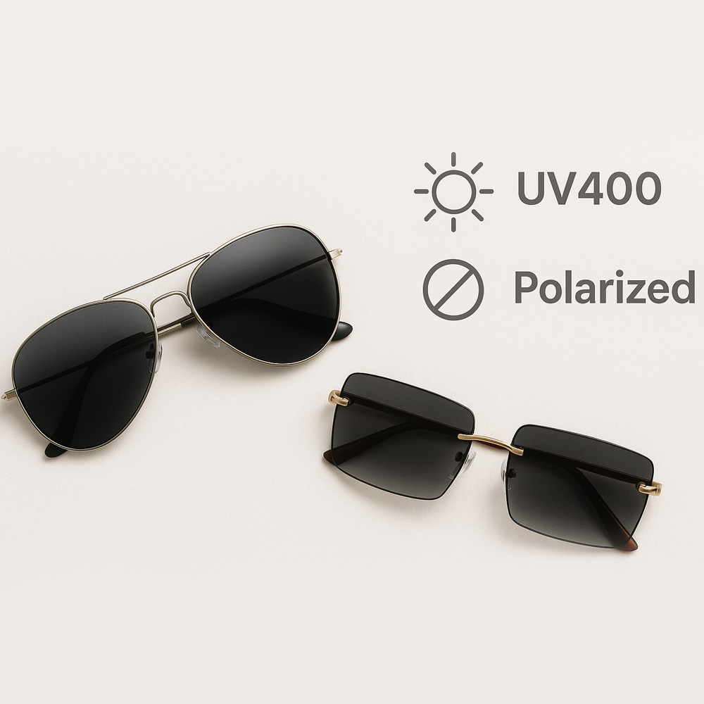 راهنمای انتخاب عینک آفتابی بر اساس فرم صورت و ویژگی‌های UV400 و پلاریزه